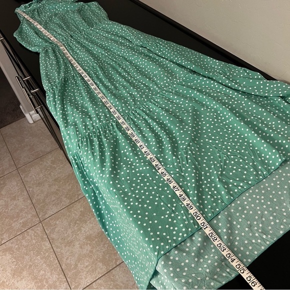 PRETTYGARDEN Halter Neck Sleeveless Maxi Dress tiered Sundress, polka dot, sz S - Picture 14 of 16